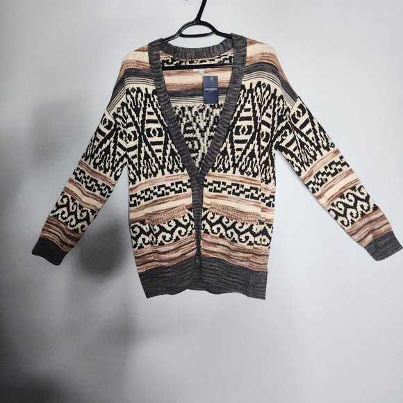 Lucky Brand Women's Blanket Pattern Cardigan Cotton Sweater Size Small NWT - Picture 10 of 11